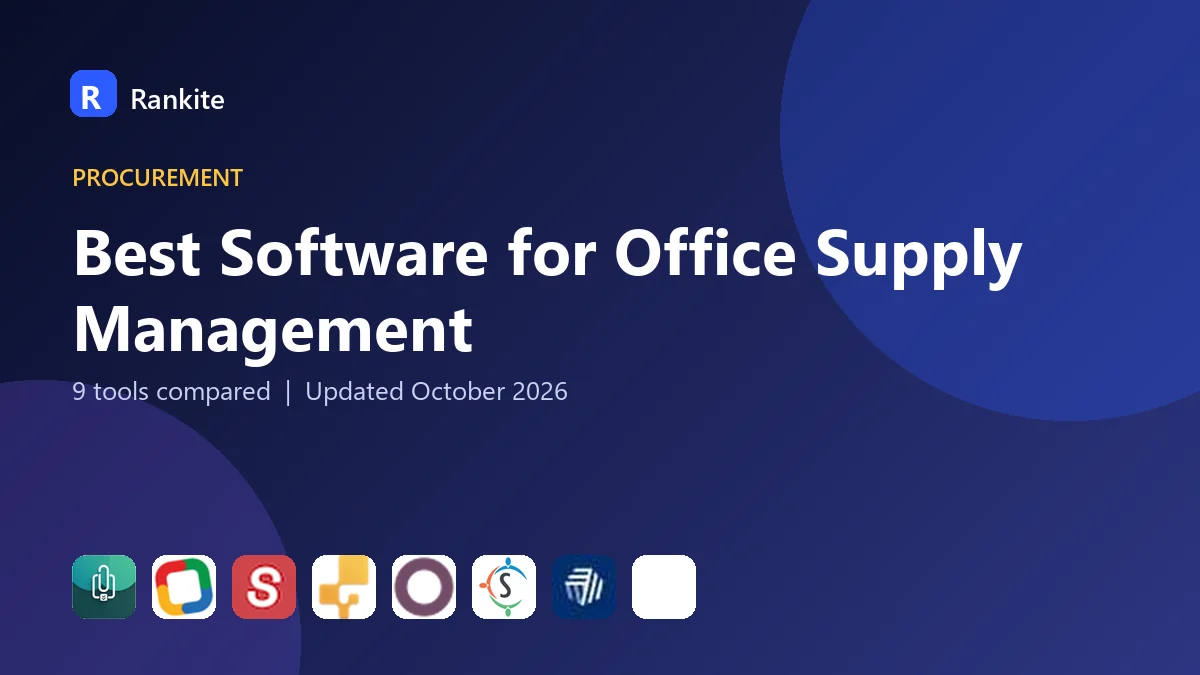 Best Software for Office Supply Management in 2026: 9 Tools Compared
