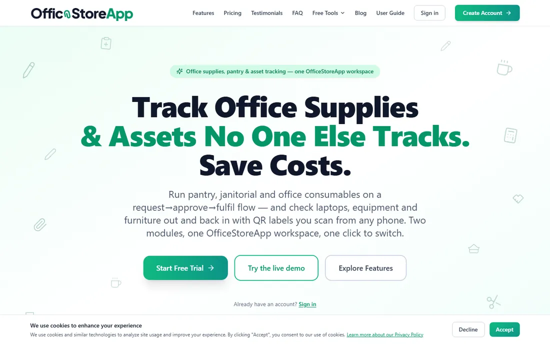 OfficeStoreApp homepage