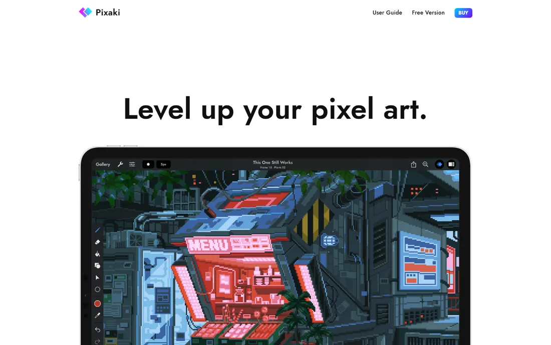 Pixaki homepage