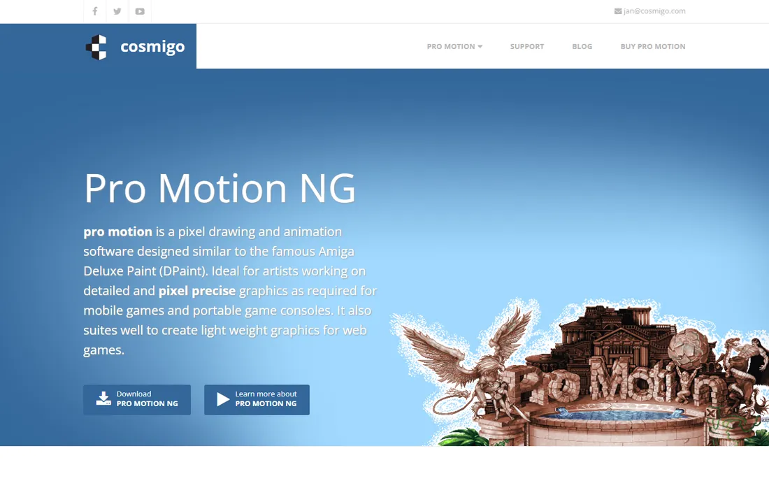 Pro Motion NG homepage