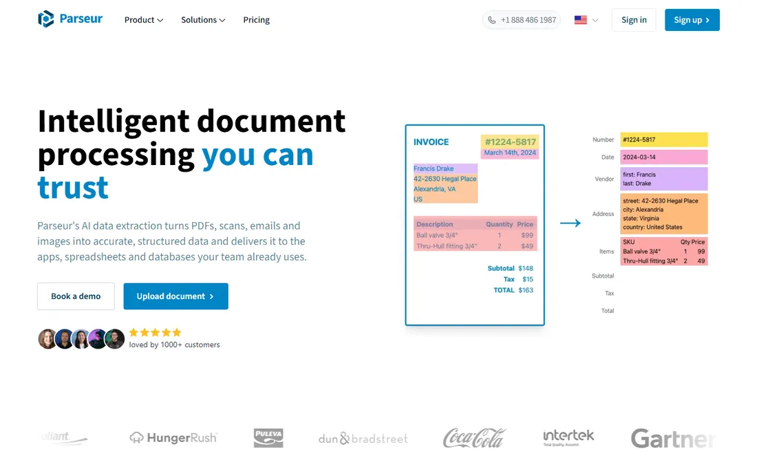 Parseur homepage