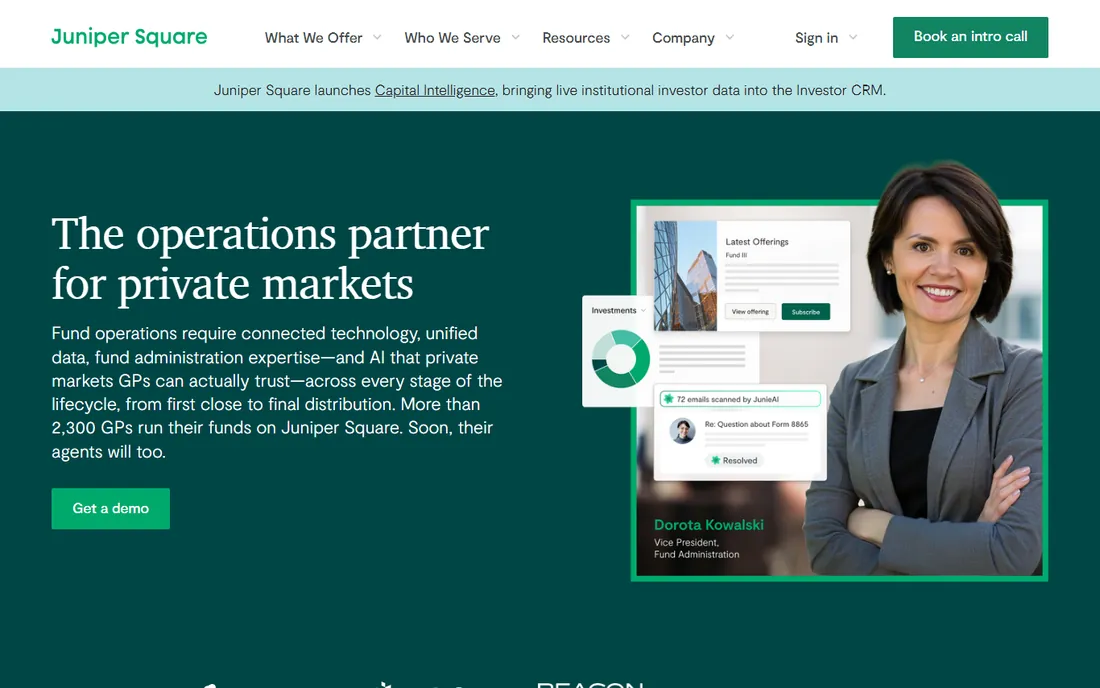 Juniper Square homepage