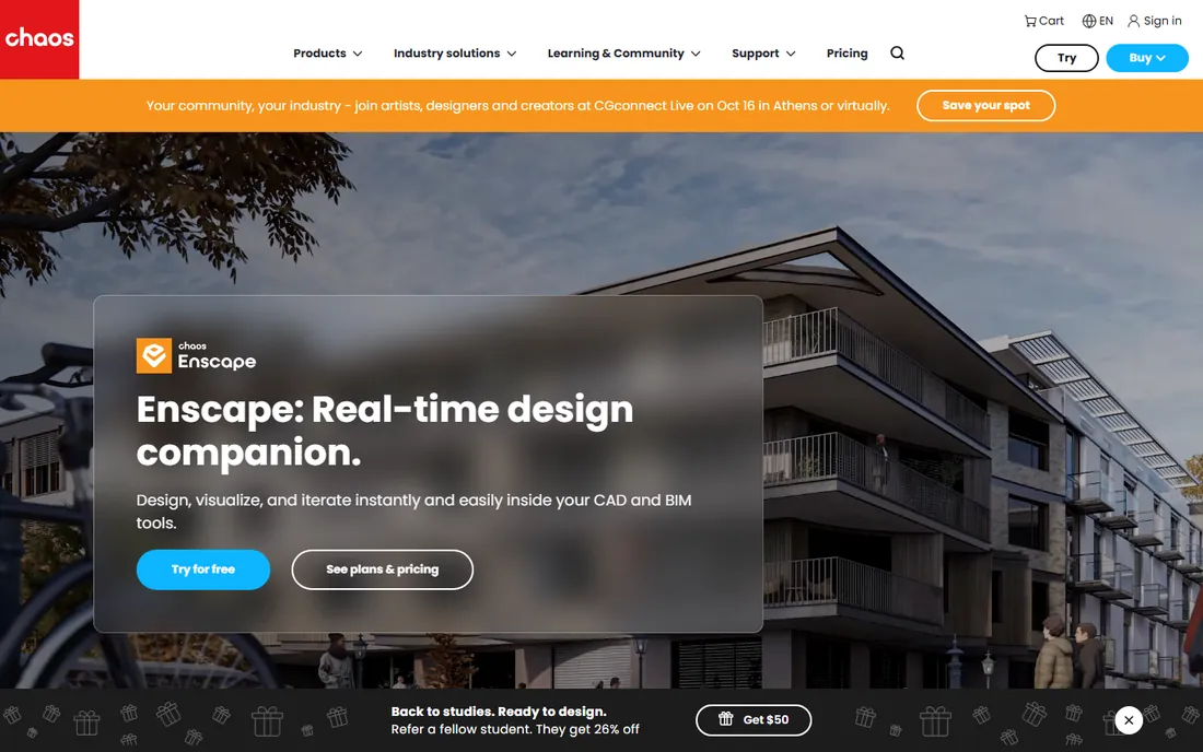 Enscape homepage