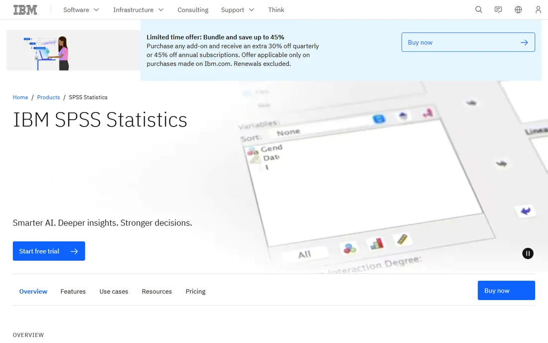 SPSS homepage