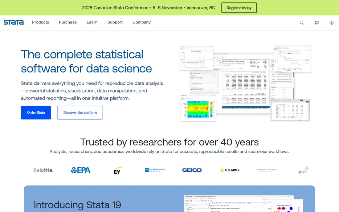 Stata homepage