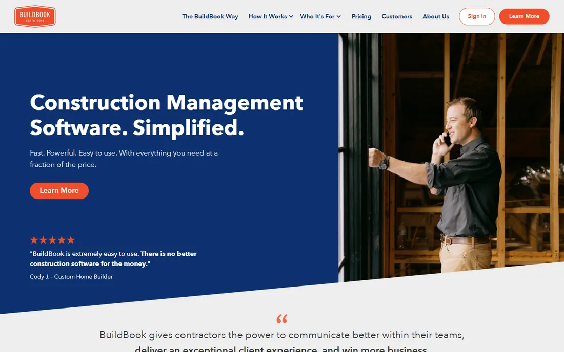 BuildBook homepage