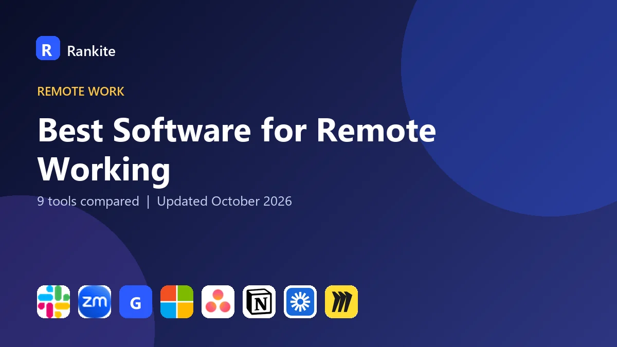 Best Software for Remote Working in 2026: 9 Tools Compared