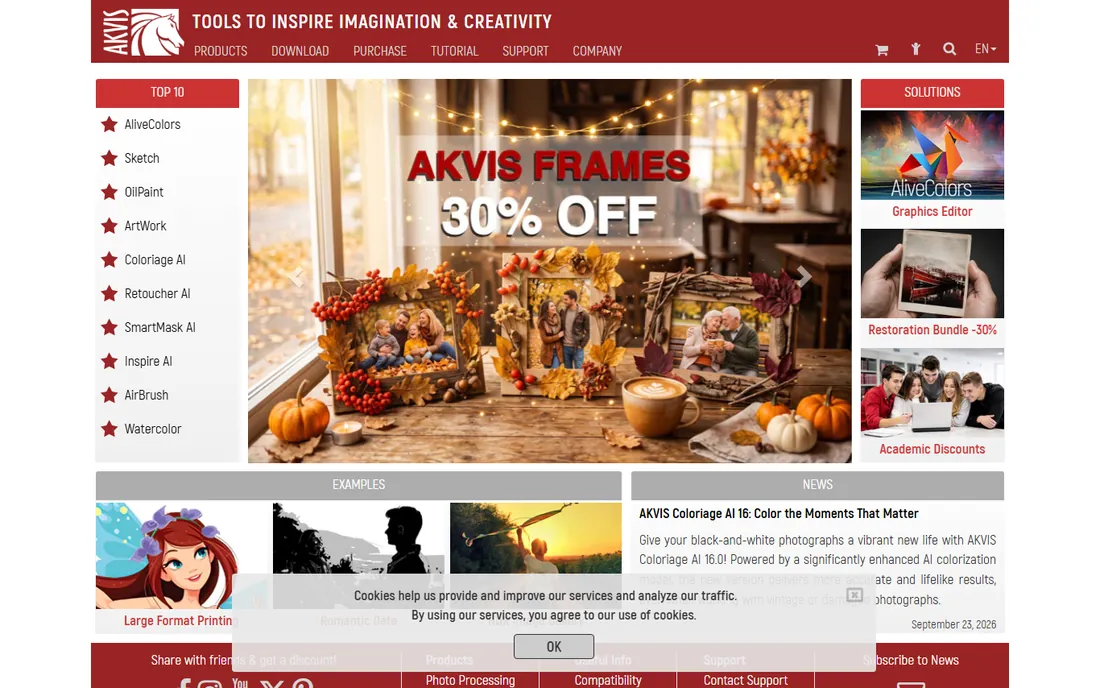 AKVIS Retoucher homepage