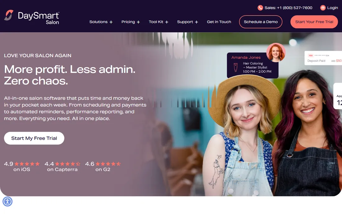 DaySmart Salon homepage