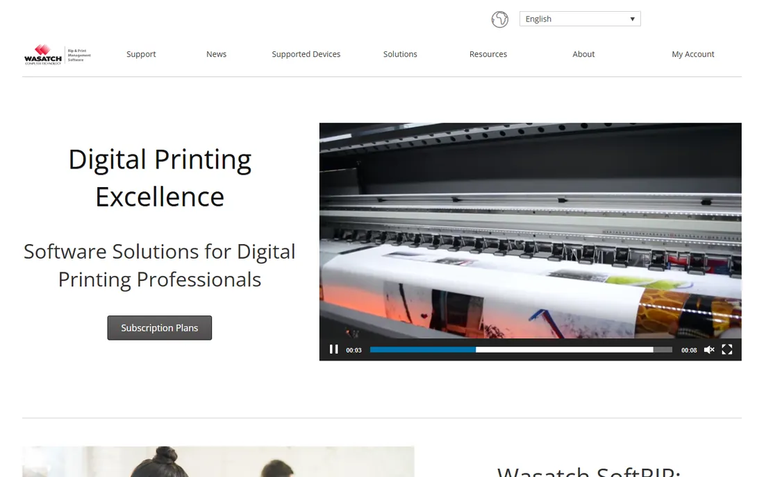 Wasatch SoftRIP homepage