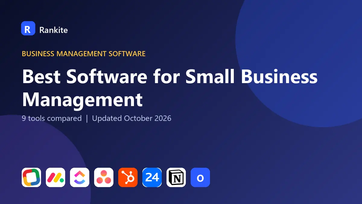 Best Software for Small Business Management in 2026: 9 Tools Compared