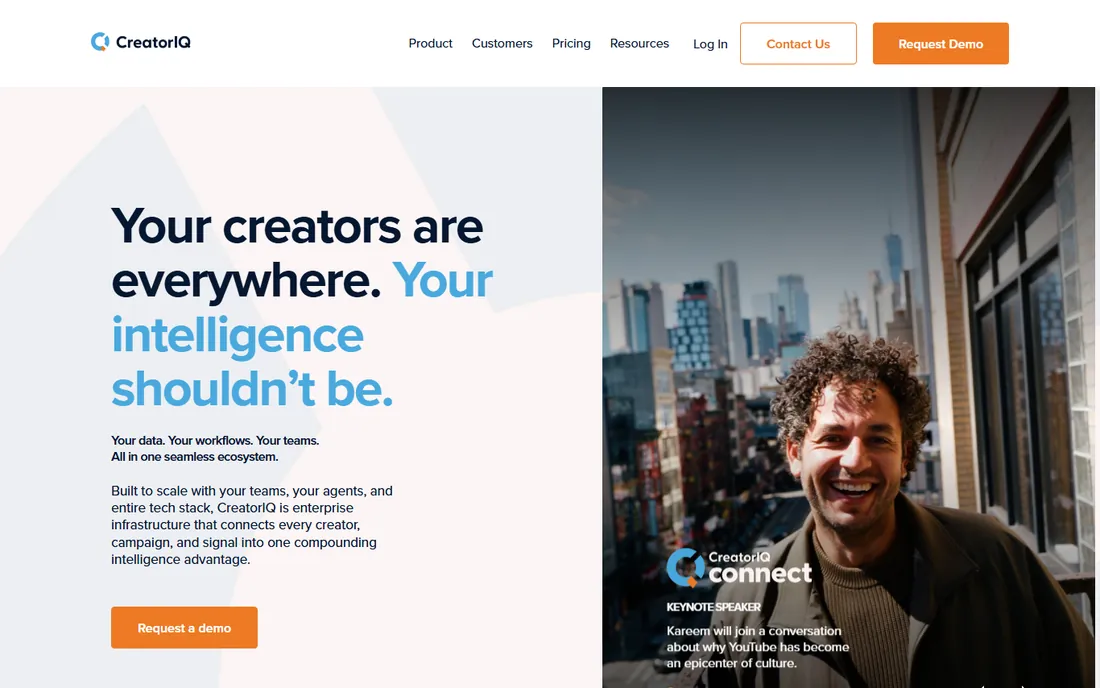 CreatorIQ homepage