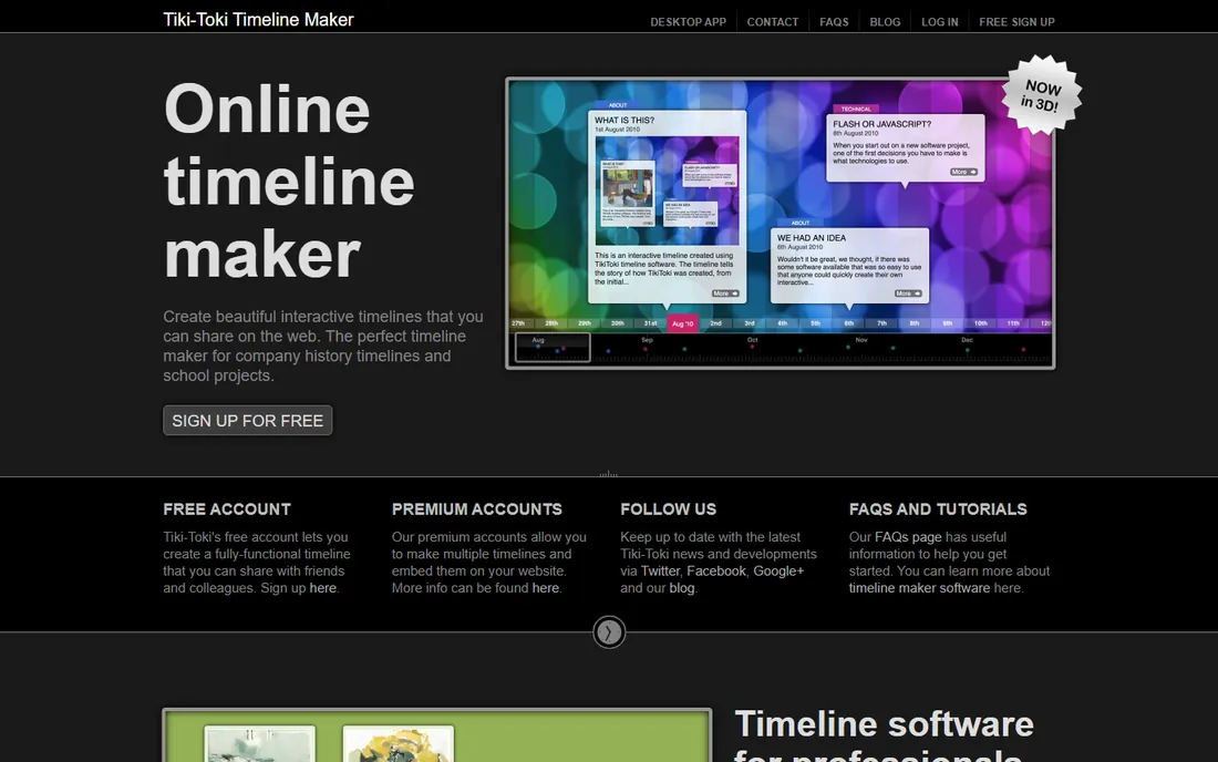 Tiki-Toki homepage