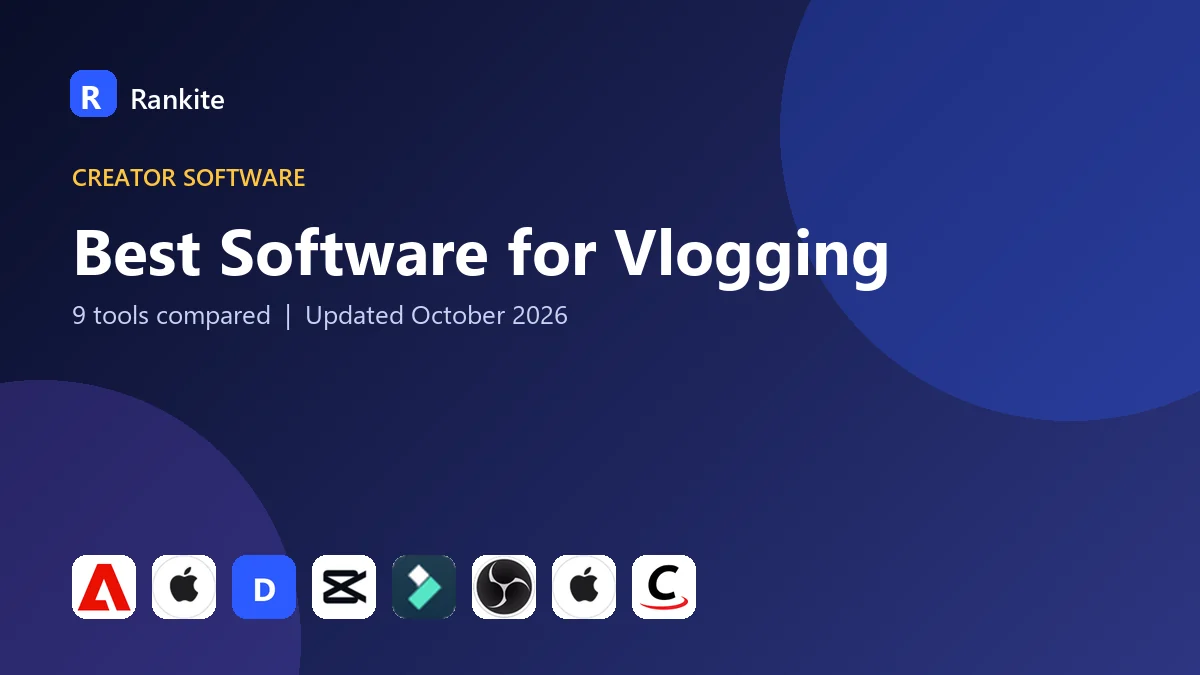 Best Software for Vlogging in 2026: 9 Tools Compared