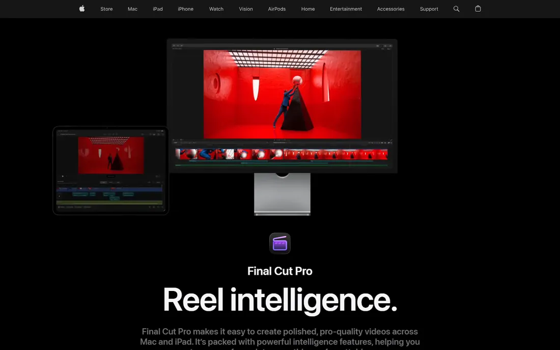 Final Cut Pro homepage