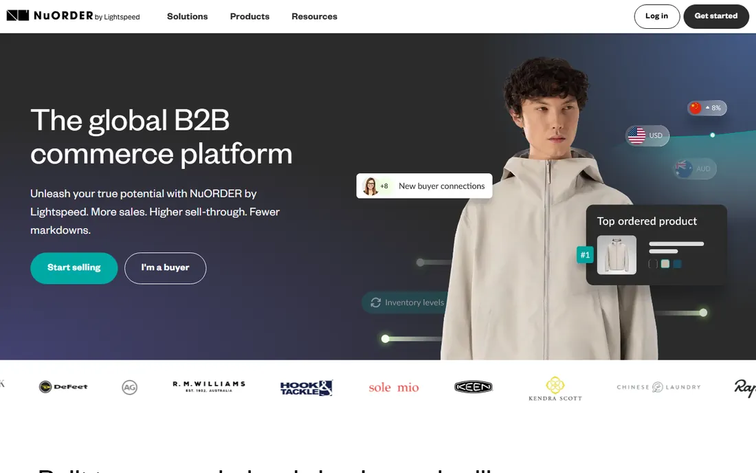 NuORDER homepage