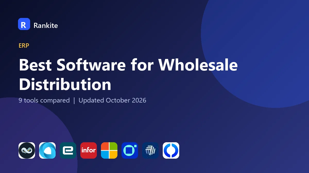 Best Software for Wholesale Distribution in 2026: 9 Tools Compared