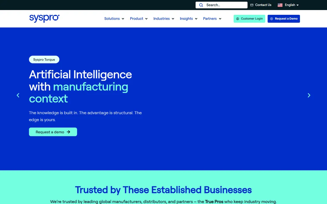 SYSPRO homepage