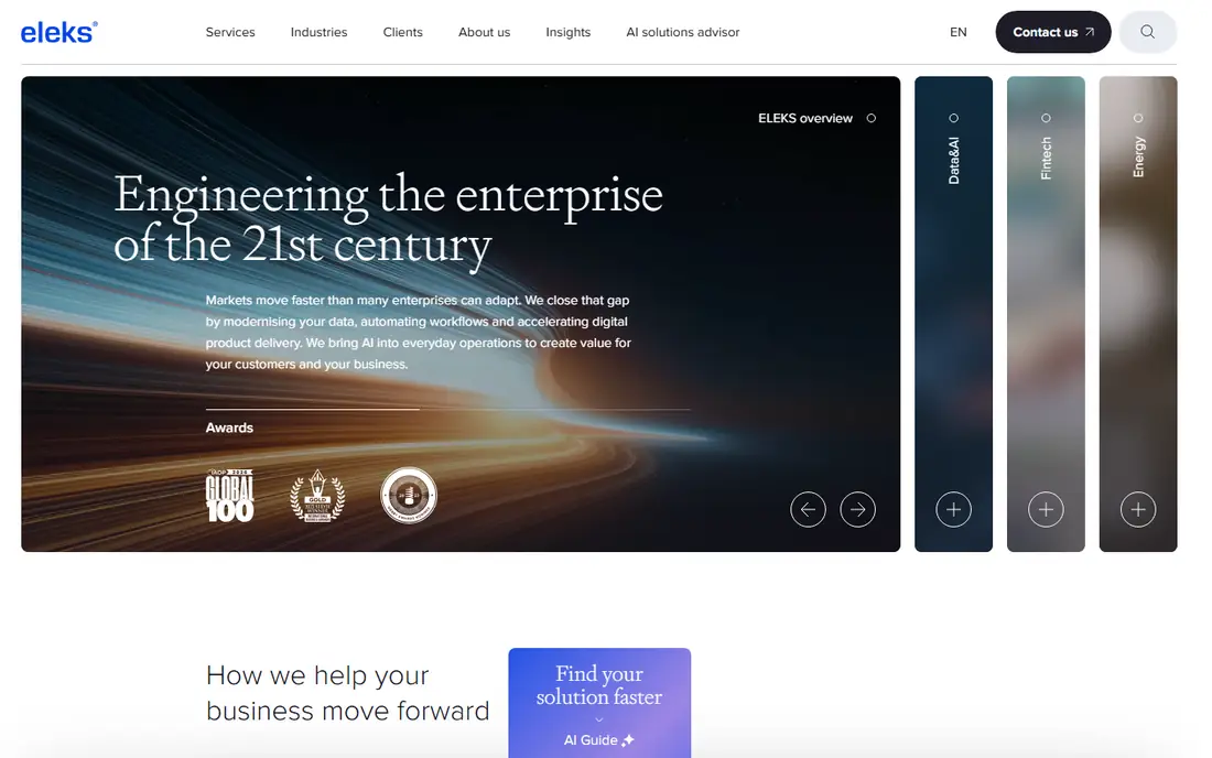 ELEKS homepage