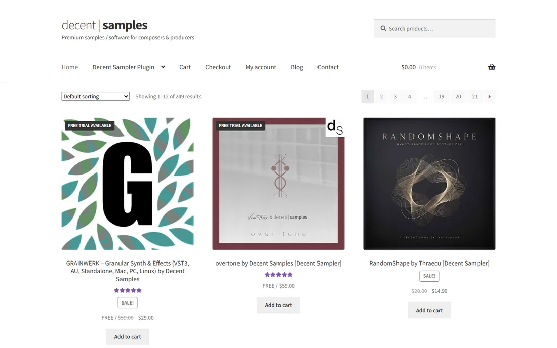 Decent Sampler homepage