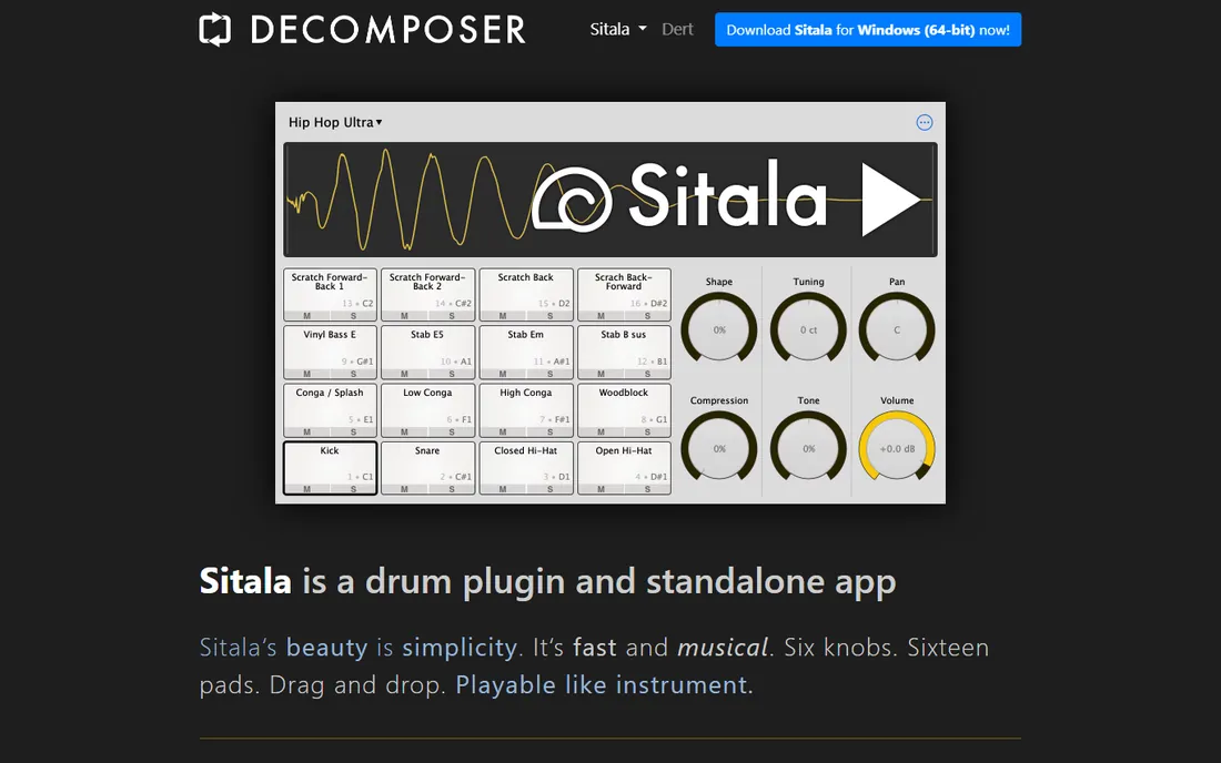 Sitala homepage