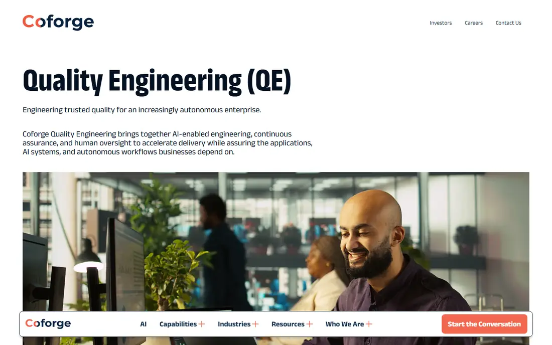 Cigniti homepage