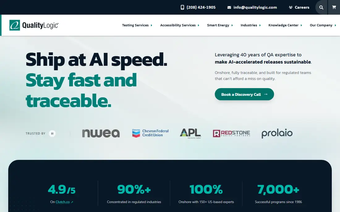 QualityLogic homepage