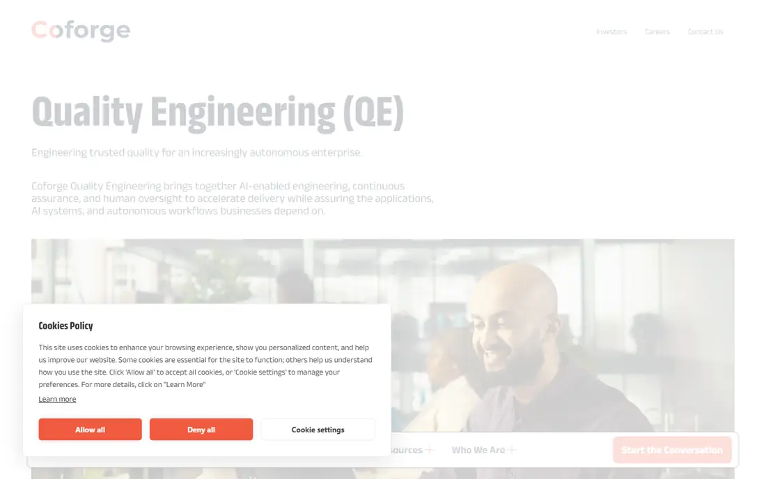Cigniti homepage