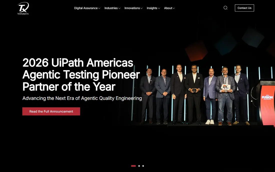 TestingXperts homepage