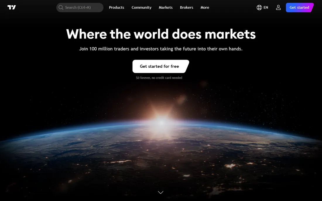 TradingView homepage