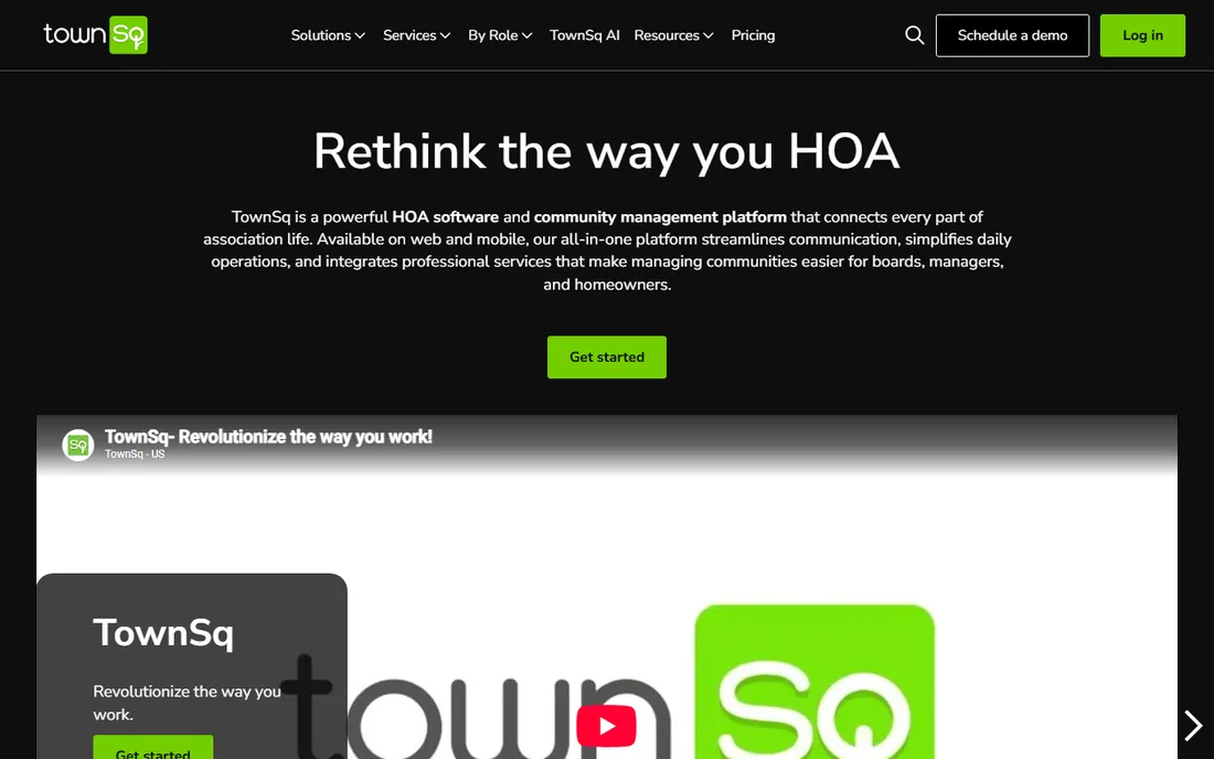 TownSq homepage