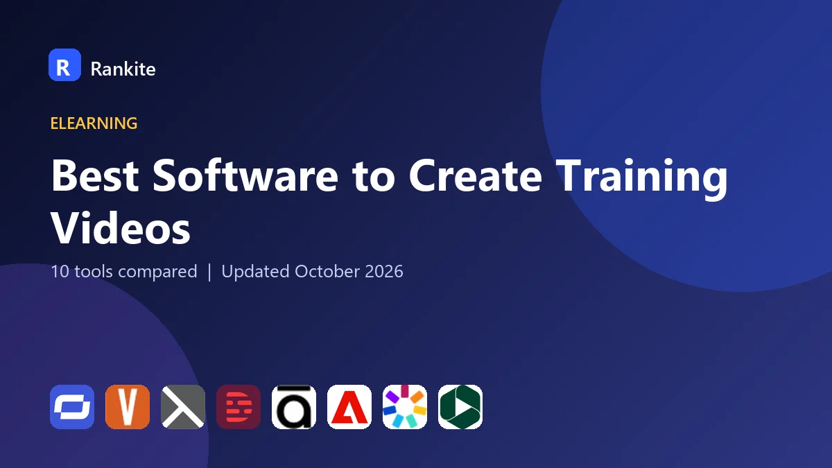 Best Software to Create Training Videos in 2026: 10 Tools Compared