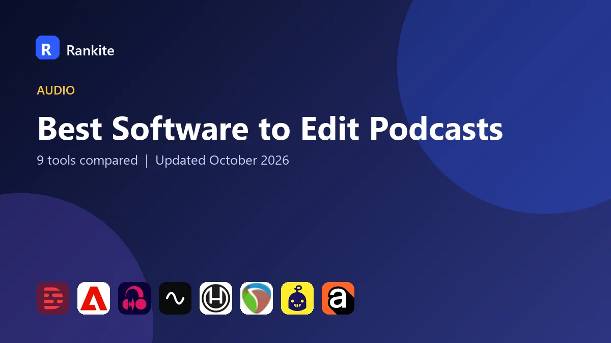Best Software to Edit Podcasts in 2026: 9 Tools Compared