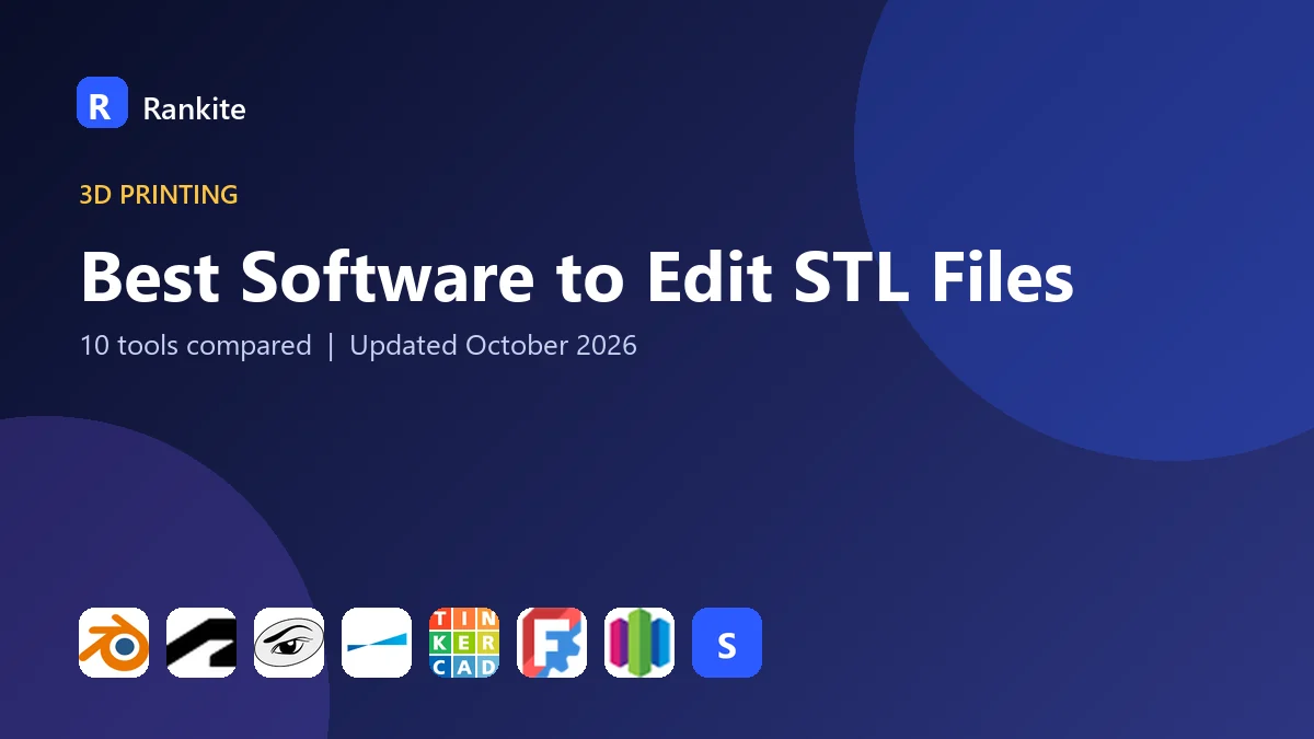 Best Software to Edit STL Files in 2026: 10 Tools Compared