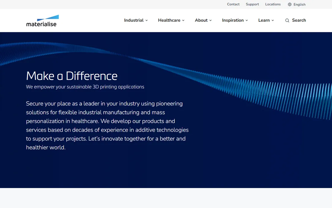 Materialise Magics homepage