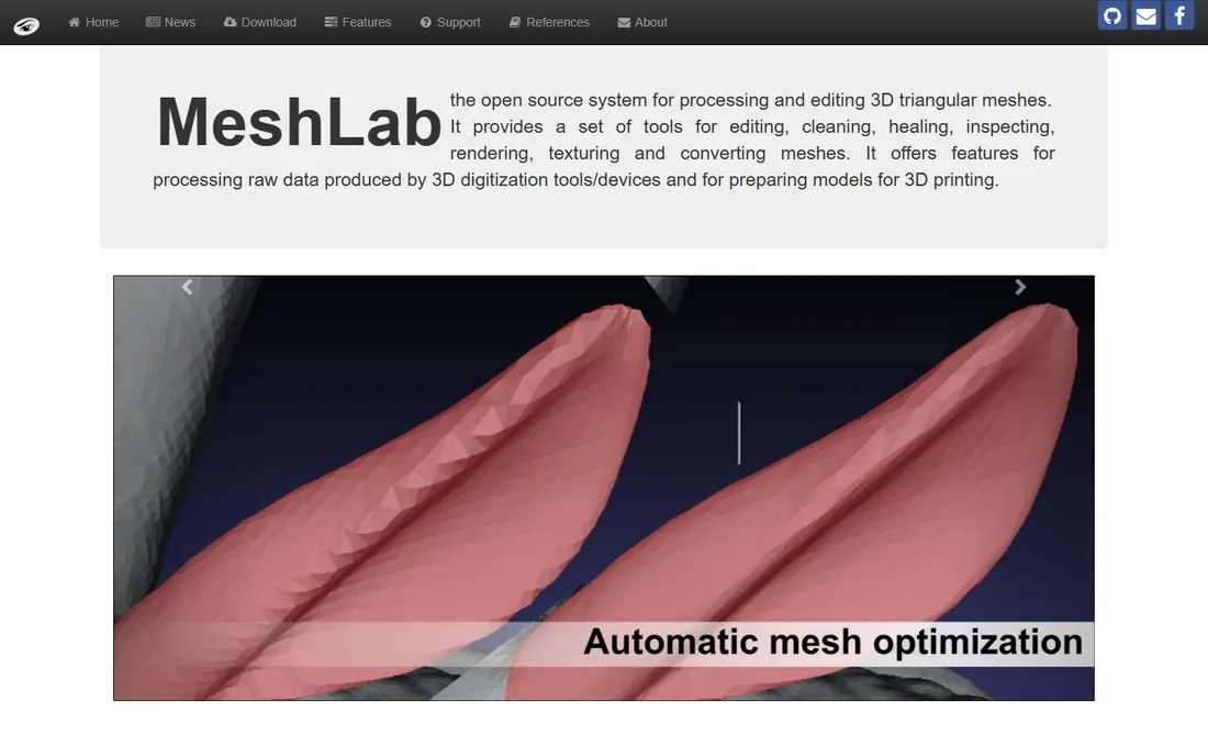 MeshLab homepage