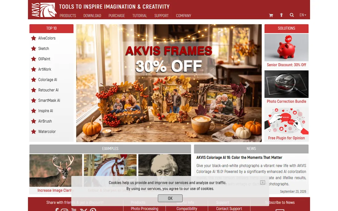 AKVIS Retoucher homepage