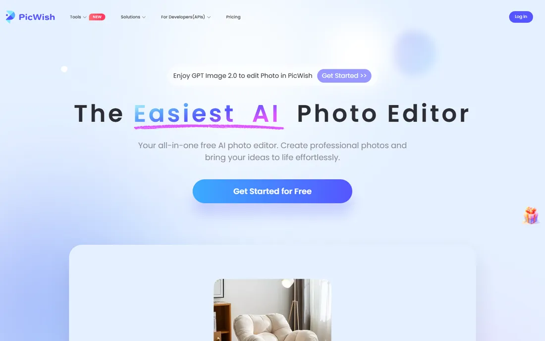 PicWish homepage