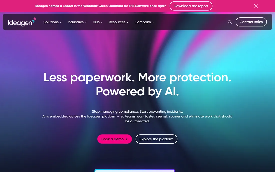 Ideagen homepage