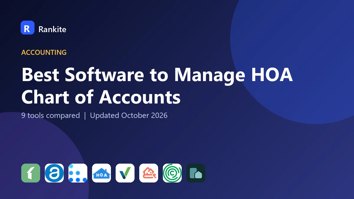 Best Software to Manage HOA Chart of Accounts in 2026: 9 Tools Compared