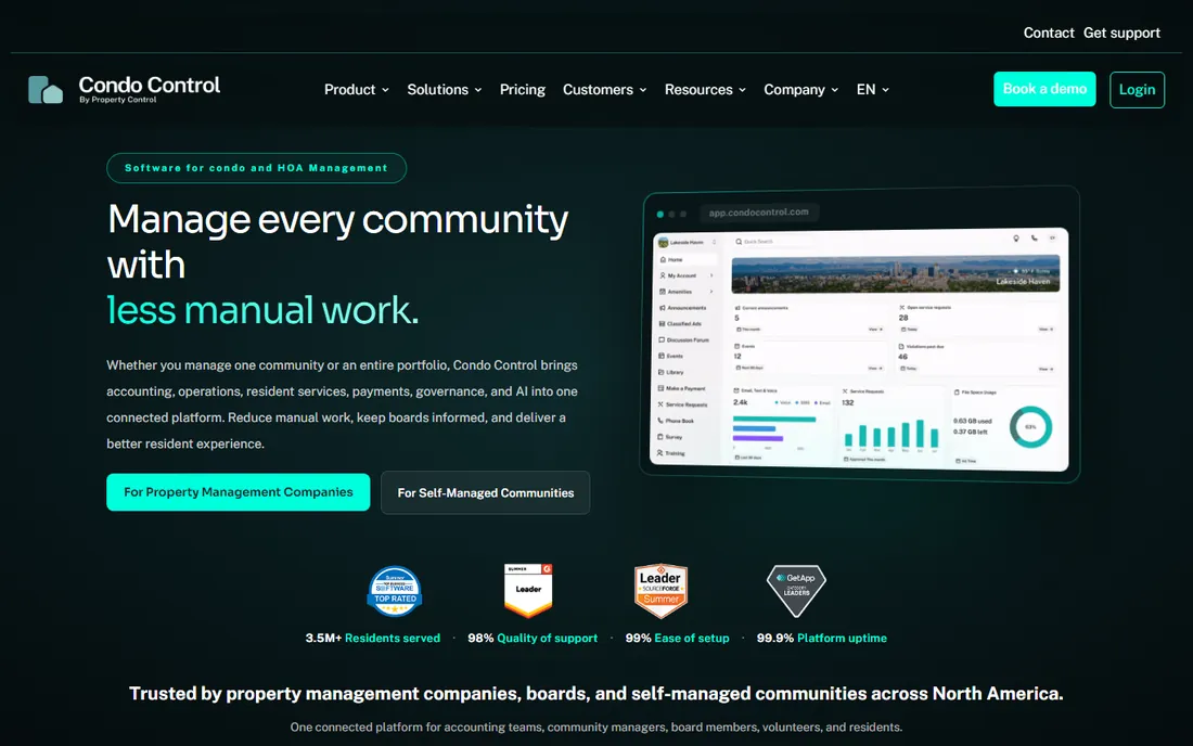 Condo Control homepage