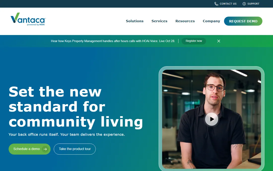 Vantaca homepage