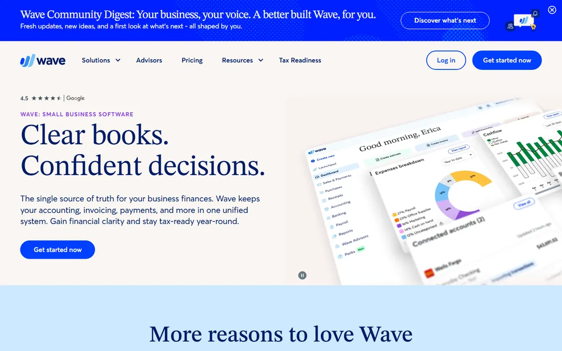Wave homepage