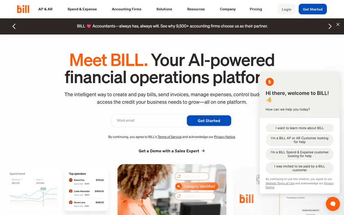 BILL homepage
