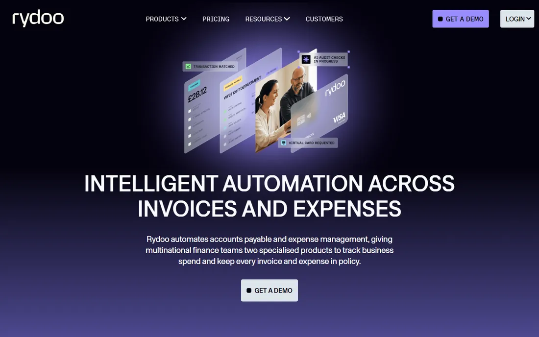 Rydoo homepage