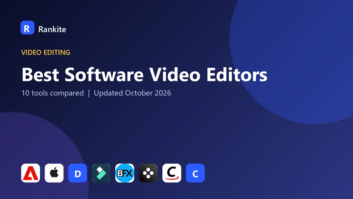Best Software Video Editors in 2026: 10 Tools Compared