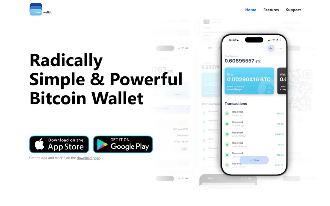 BlueWallet homepage