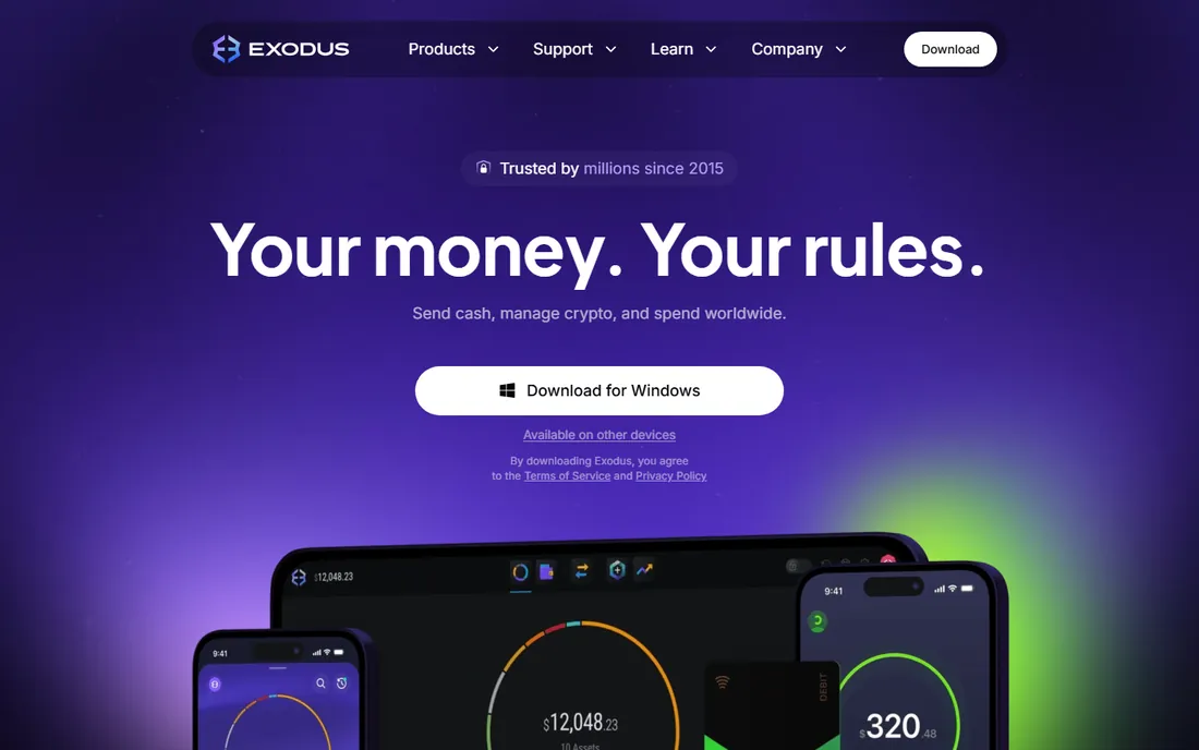 Exodus homepage