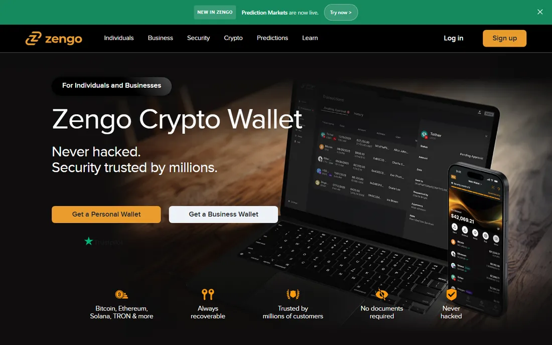 Zengo homepage