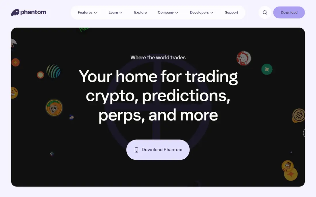 Phantom homepage